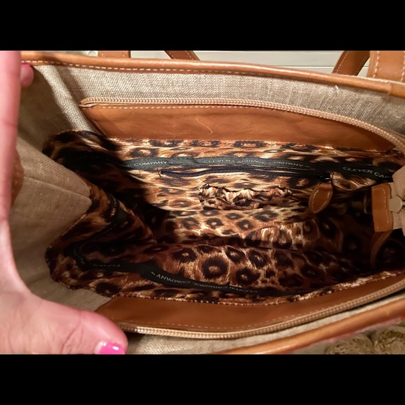 Clever Carriage Company Needlepoint Pink English Rose Handbag - Picture 10 of 14